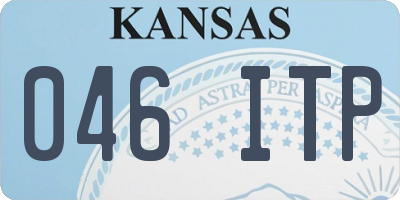 KS license plate 046ITP