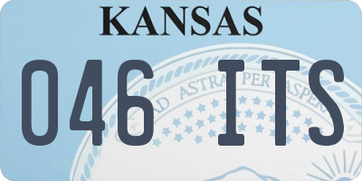 KS license plate 046ITS
