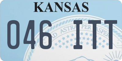 KS license plate 046ITT