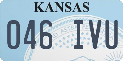 KS license plate 046IVU