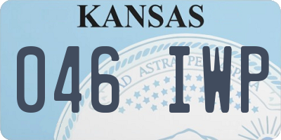 KS license plate 046IWP