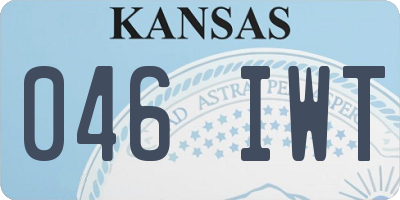 KS license plate 046IWT