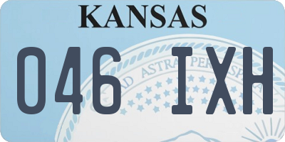 KS license plate 046IXH