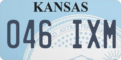 KS license plate 046IXM