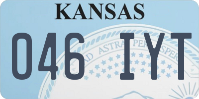 KS license plate 046IYT