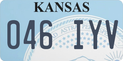KS license plate 046IYV