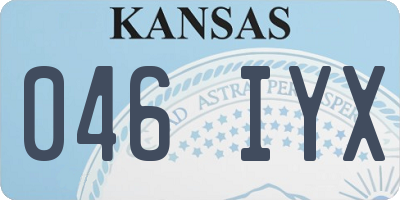 KS license plate 046IYX