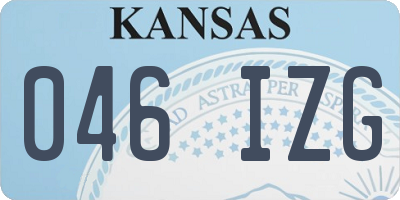 KS license plate 046IZG
