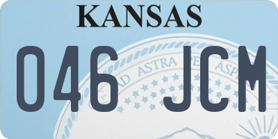 KS license plate 046JCM