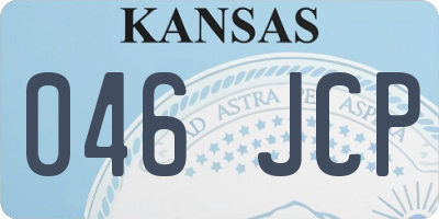 KS license plate 046JCP