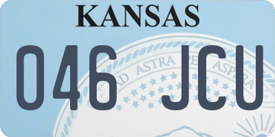 KS license plate 046JCU