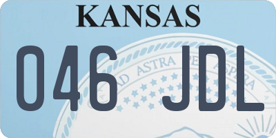 KS license plate 046JDL