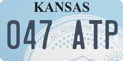 KS license plate 047ATP
