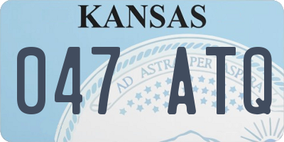KS license plate 047ATQ