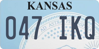 KS license plate 047IKQ