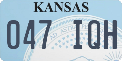 KS license plate 047IQH