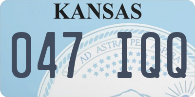 KS license plate 047IQQ