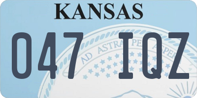 KS license plate 047IQZ