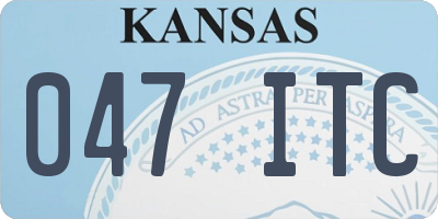 KS license plate 047ITC