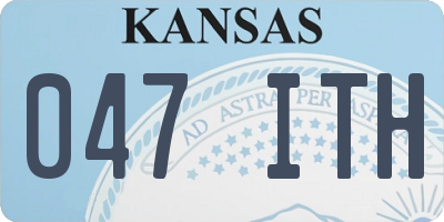 KS license plate 047ITH