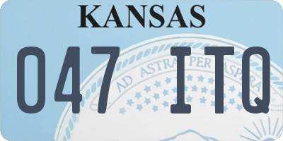 KS license plate 047ITQ