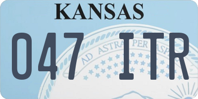 KS license plate 047ITR