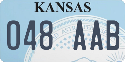 KS license plate 048AAB