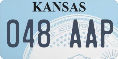 KS license plate 048AAP