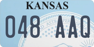 KS license plate 048AAQ