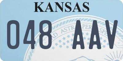 KS license plate 048AAV