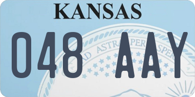 KS license plate 048AAY