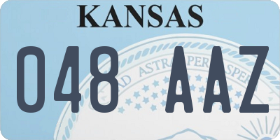 KS license plate 048AAZ