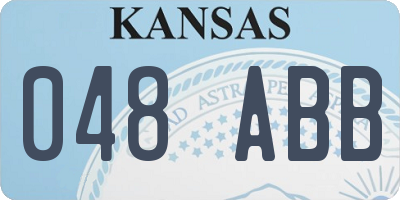 KS license plate 048ABB