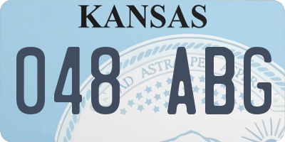 KS license plate 048ABG