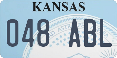 KS license plate 048ABL