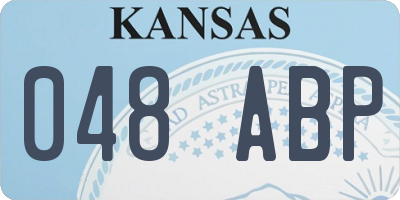 KS license plate 048ABP