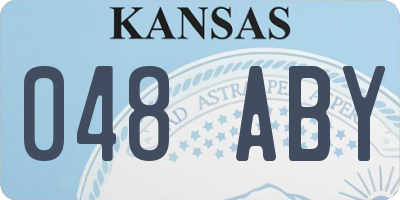 KS license plate 048ABY