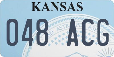 KS license plate 048ACG