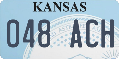 KS license plate 048ACH