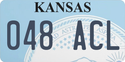 KS license plate 048ACL