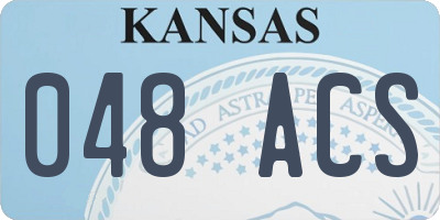 KS license plate 048ACS