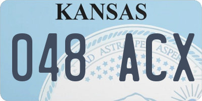 KS license plate 048ACX