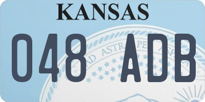 KS license plate 048ADB