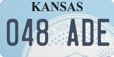 KS license plate 048ADE