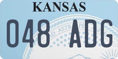 KS license plate 048ADG