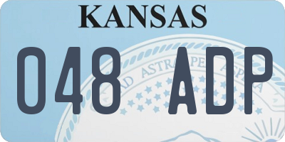 KS license plate 048ADP