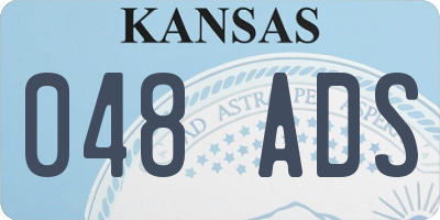 KS license plate 048ADS
