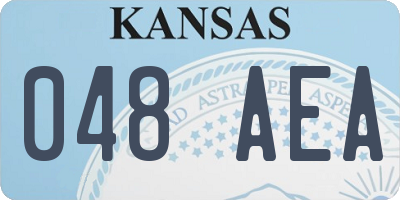 KS license plate 048AEA