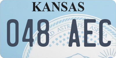 KS license plate 048AEC