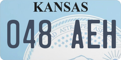 KS license plate 048AEH